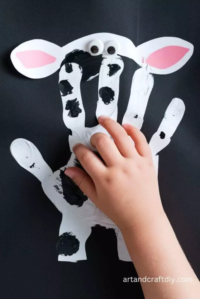 Cow Handprint Art
