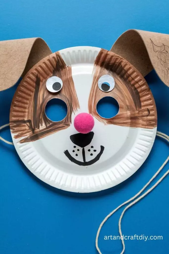 Paper Plate Dog Mask