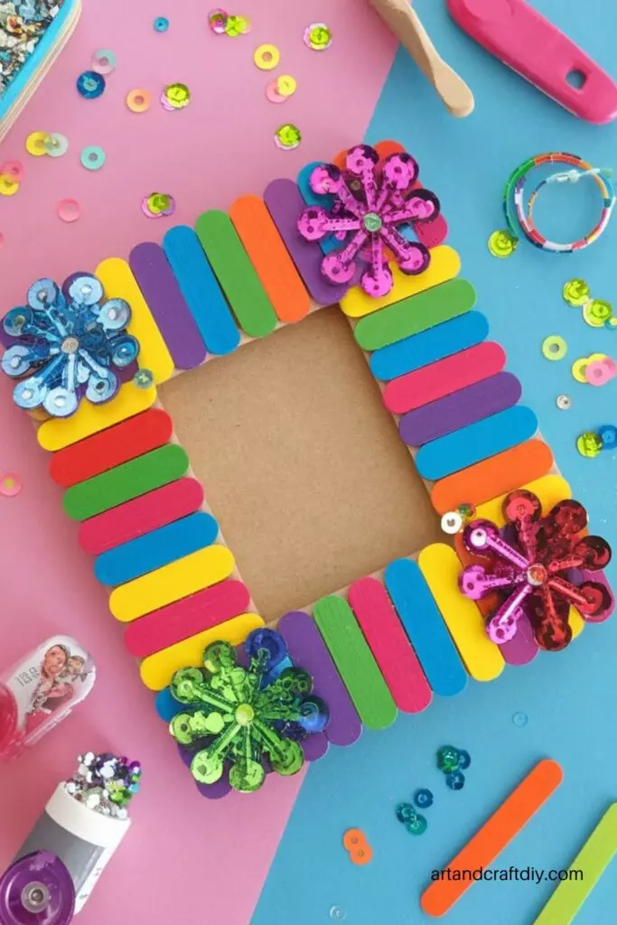 Popsicle Stick Picture Frame