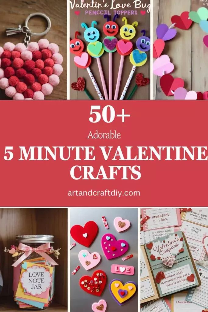 5 Minute Valentine Crafts