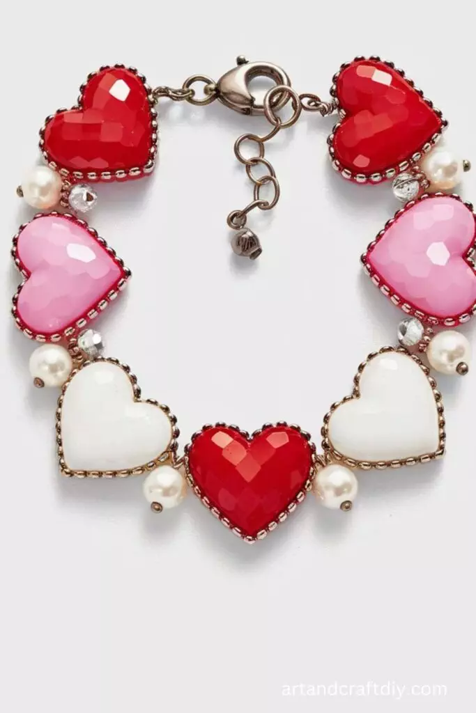 Beaded Heart Bracelets Art