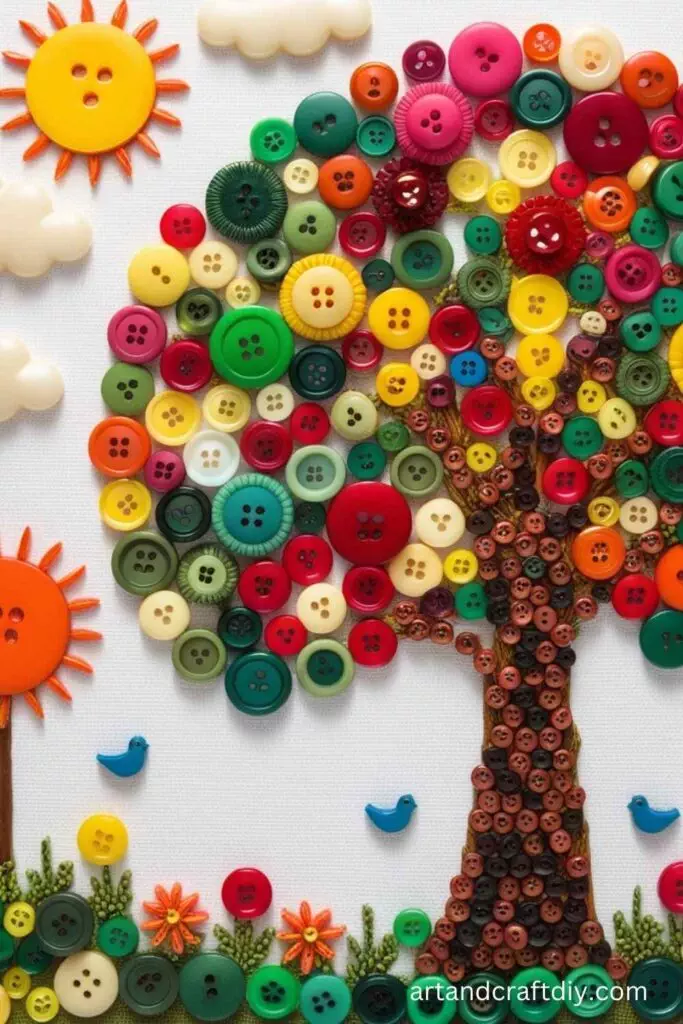 DIY Button Art
