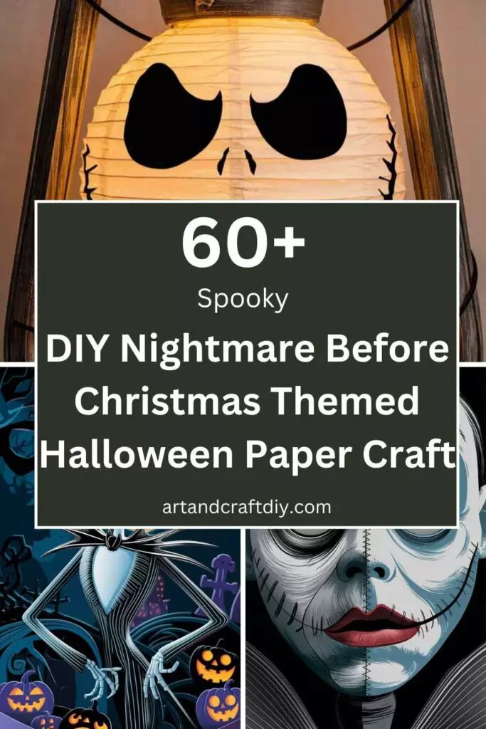 DIY Nightmare Before Christmas Themed Halloween Paper Craft