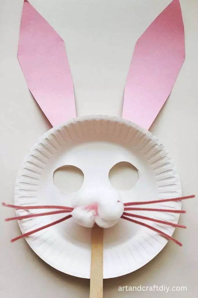 Easter Bunny Paper Plate Mask