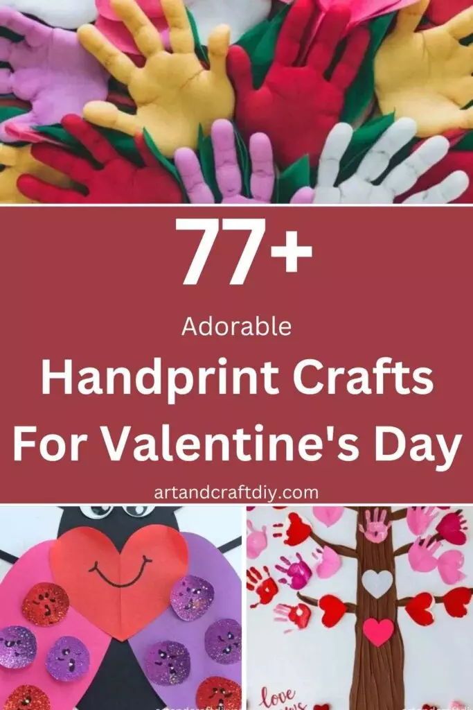 Handprint Crafts For Valentine's Day
