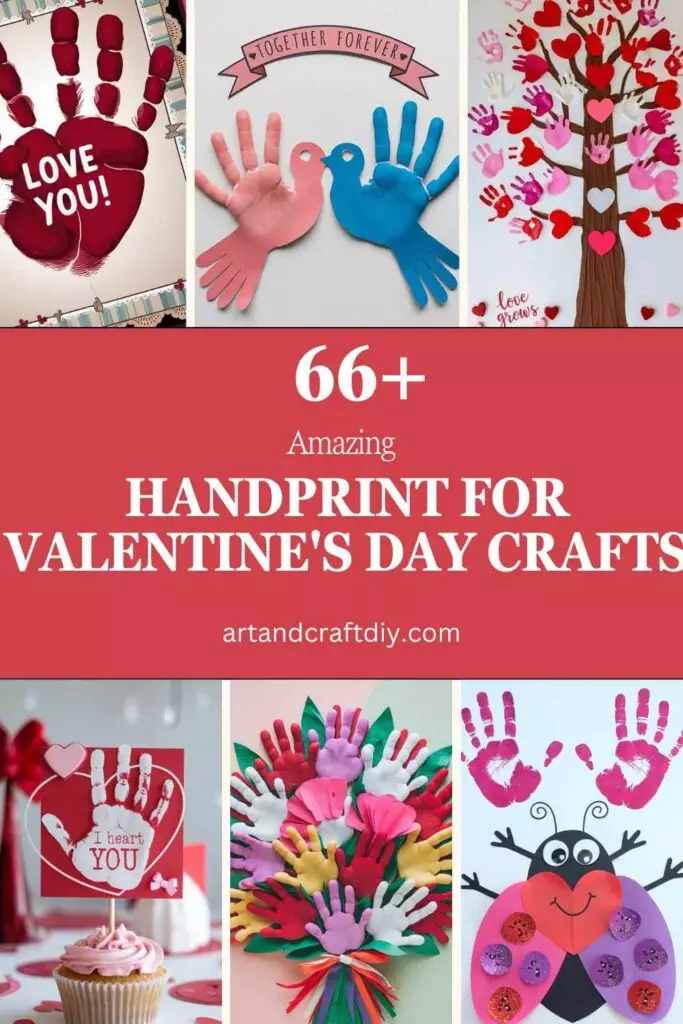 Handprint For Valentine's Day Crafts