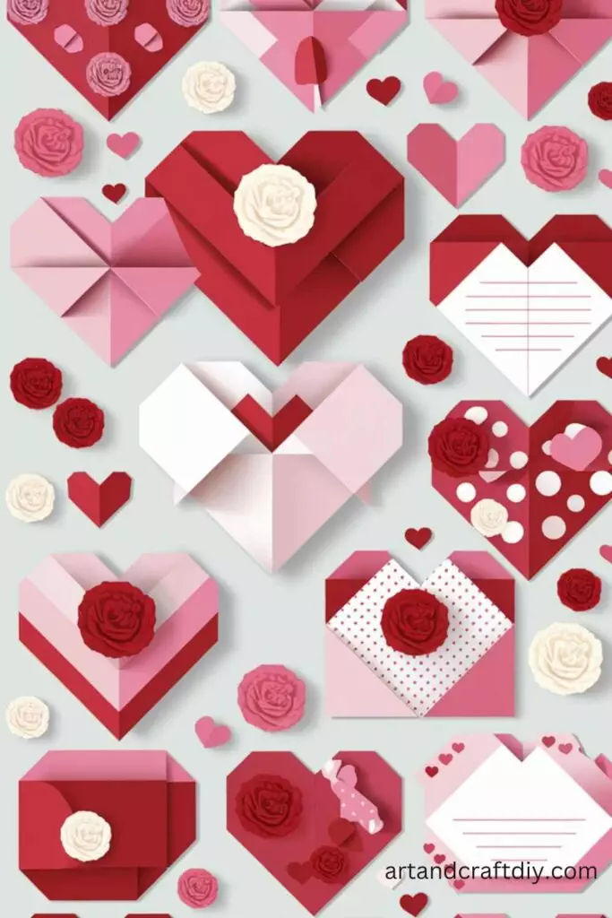 Heart-Shaped Origami Cards