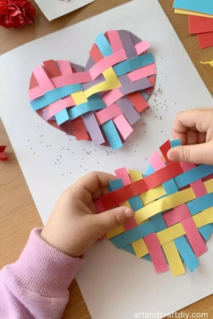 Heart-Shaped Paper Weaving