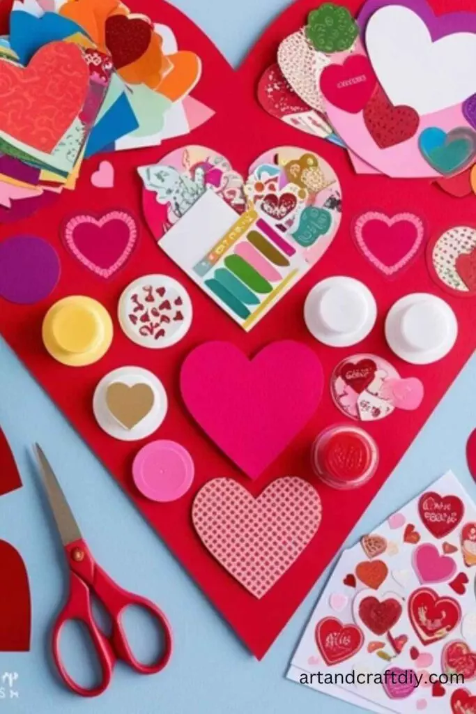 Heart-shaped Collage Craft Kit