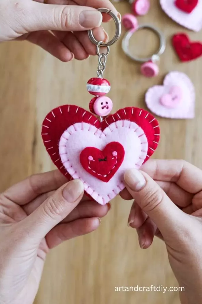 Personalized Heart Keychains