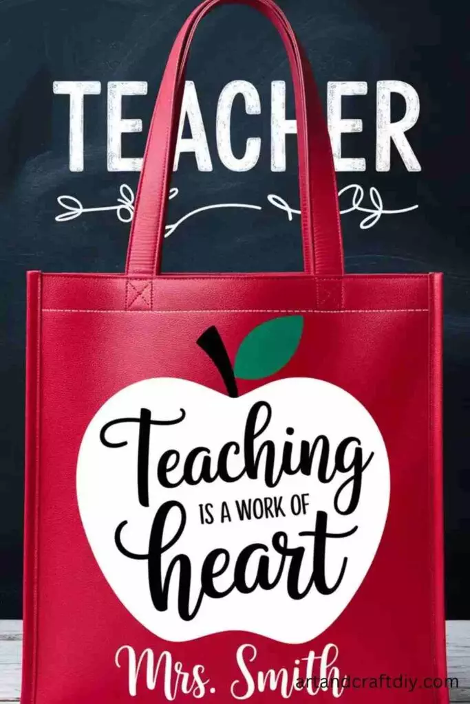 Personalized Teacher Tote Bag