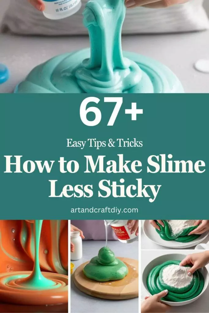 How to Make Slime Less Sticky