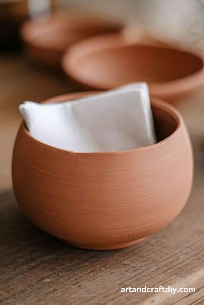 Classic Round Clay Napkin Bowl
