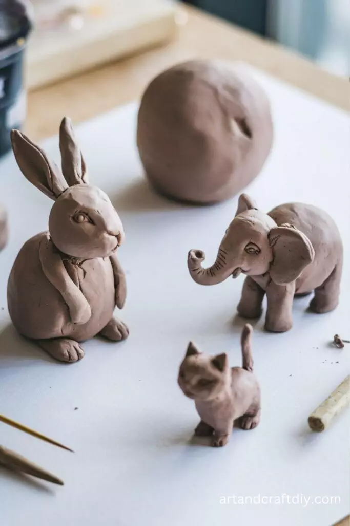 Clay Animal Figurines Craft