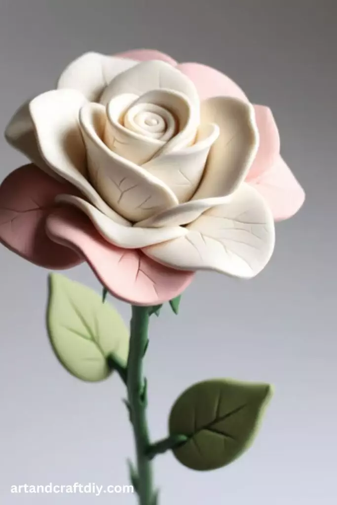 Clay Rose Flower