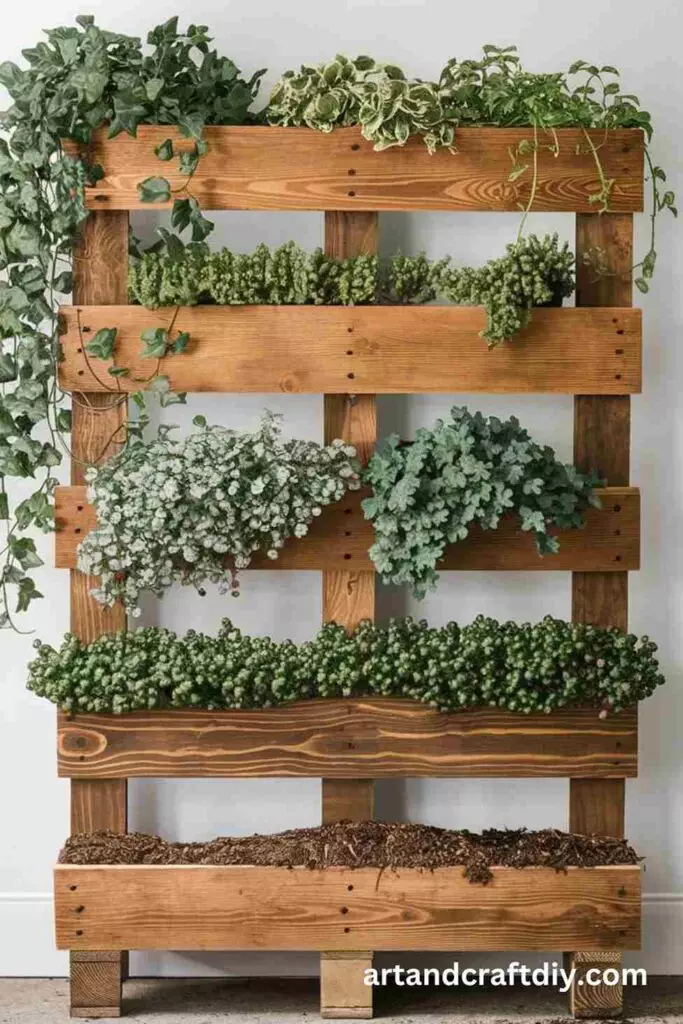 DIY Vertical Pallet Garden
