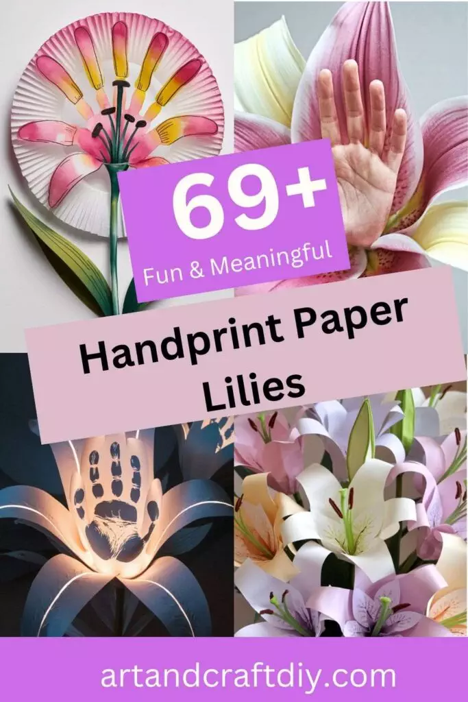 Handprint Paper Lilies