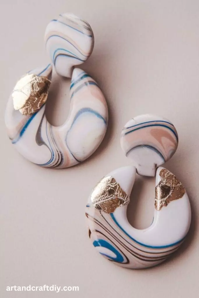 Marbled Stud Earrings