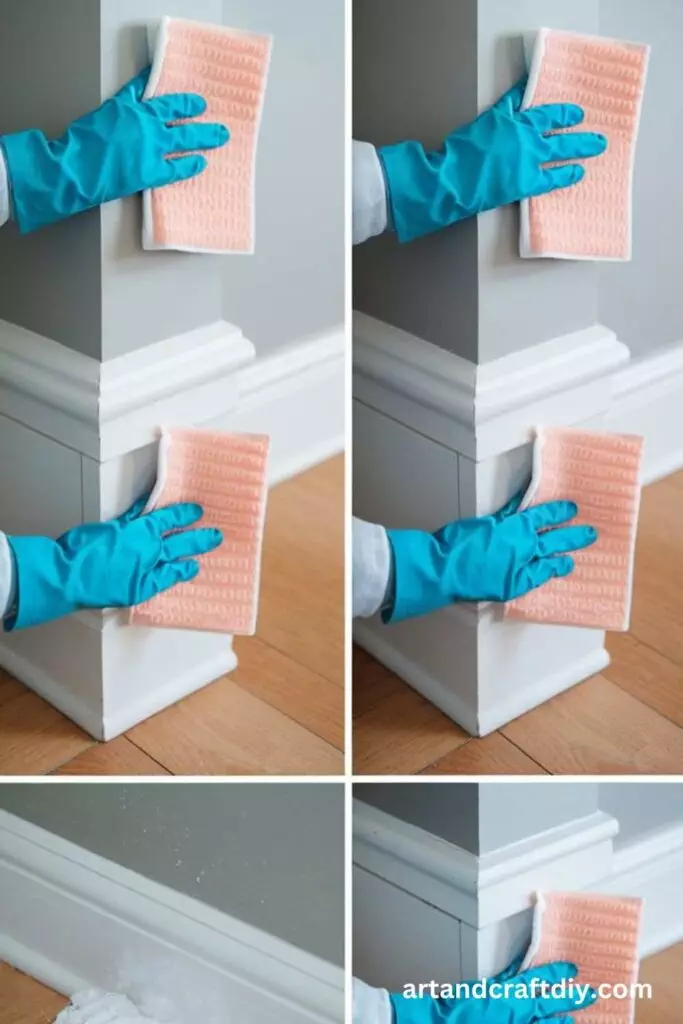 Use a Dryer Sheet to Dust Baseboards