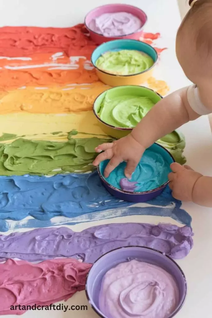 Yogurt Rainbow Painting