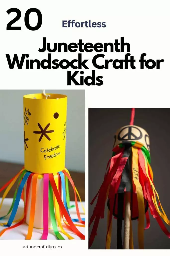 Juneteenth Windsock Craft for Kids