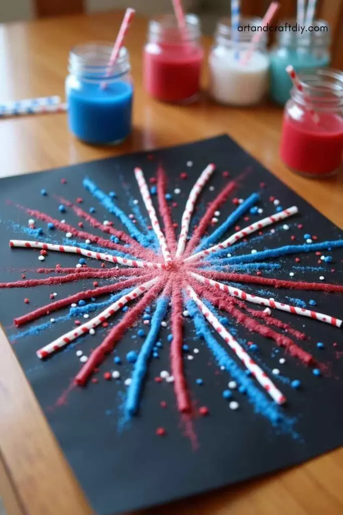 Paper Fireworks Art