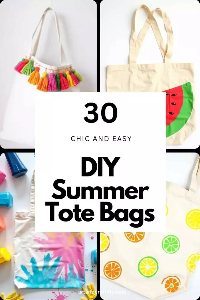 DIY Summer Tote Bags