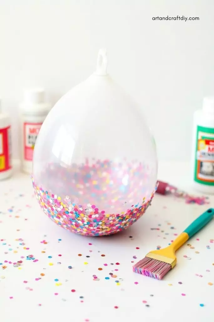 Glitter Confetti Balloon Bowl