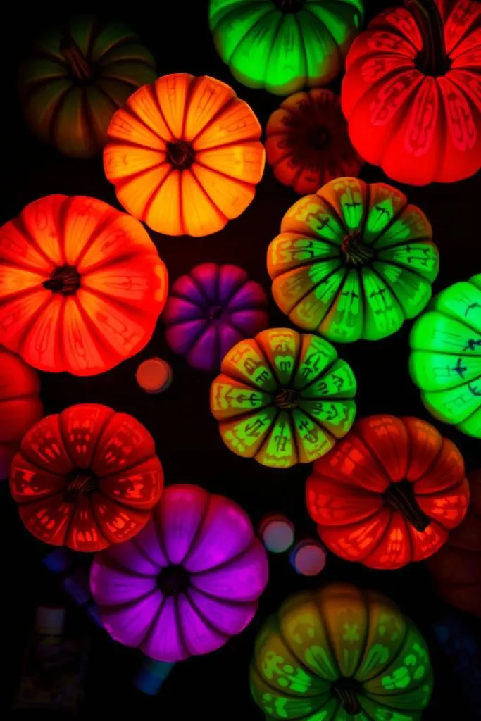Glow-in-the-Dark Pumpkin Painting