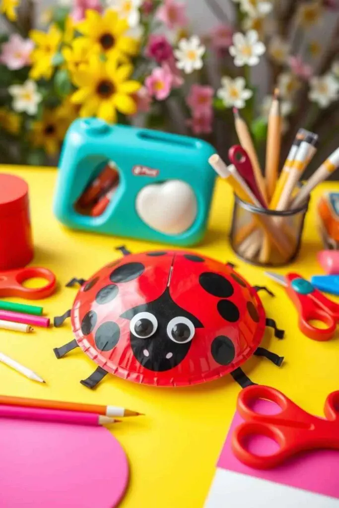 Paper Plate Ladybug