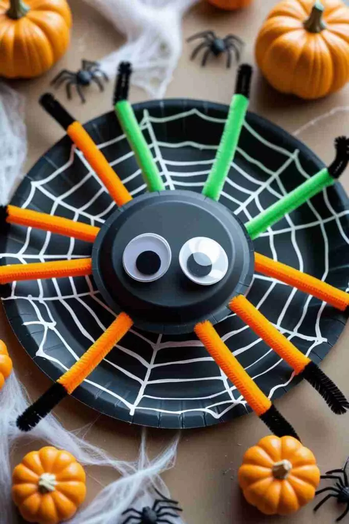Paper Plate Spider Craft