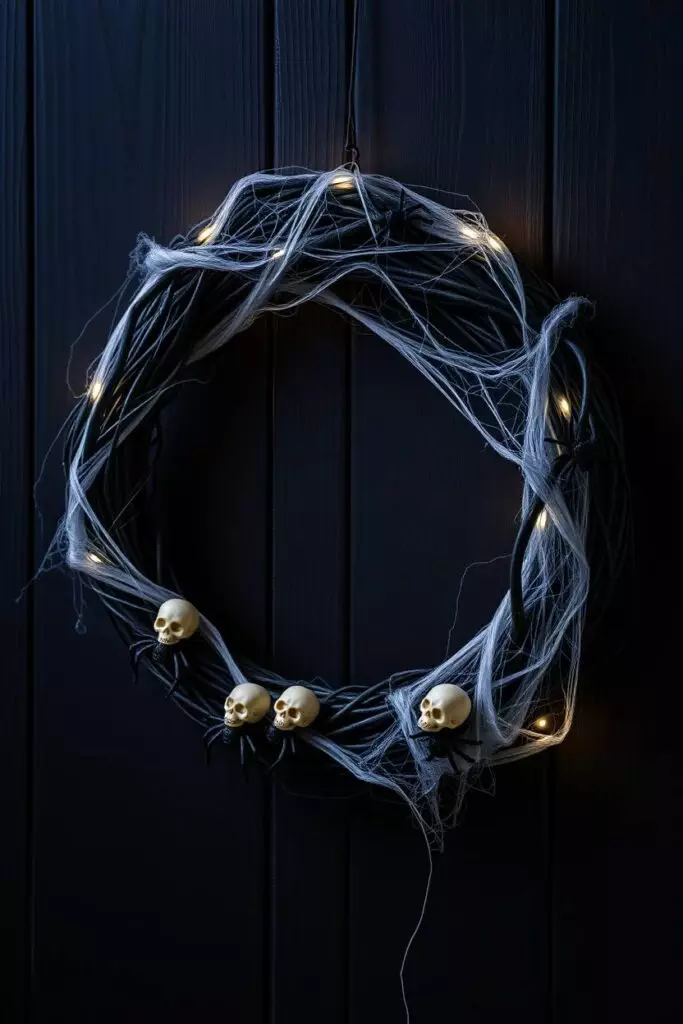 Spooky Spider Web Wreath