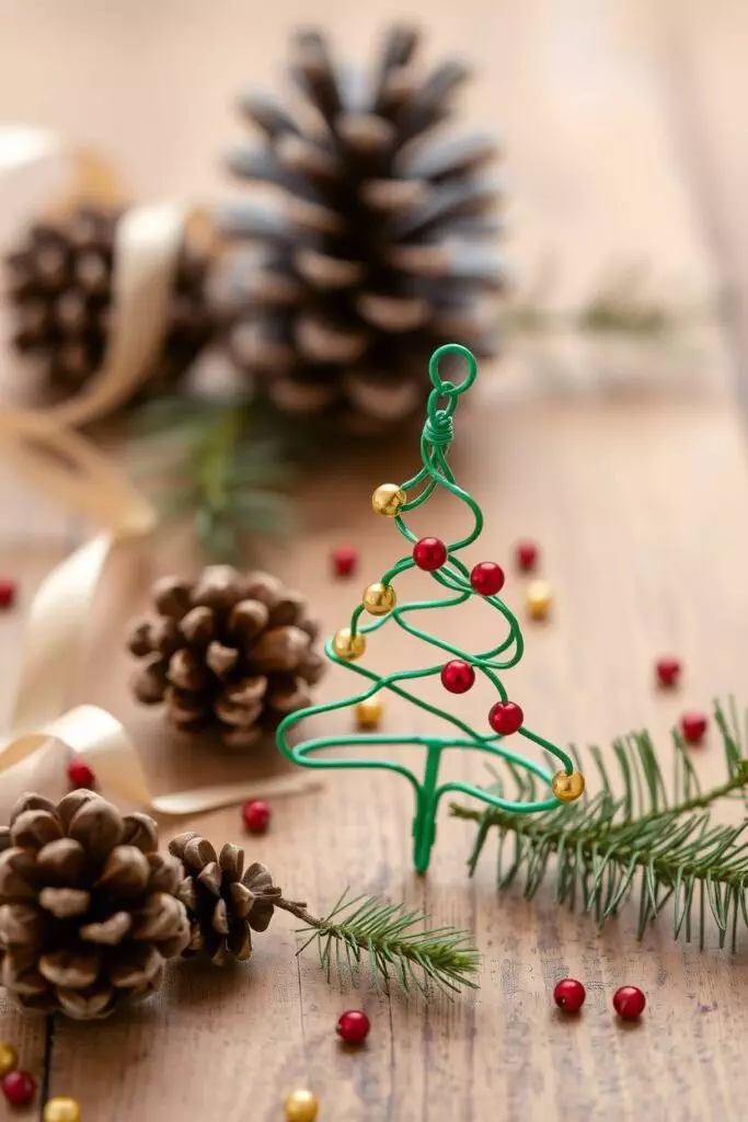 Wire Christmas Tree Charm