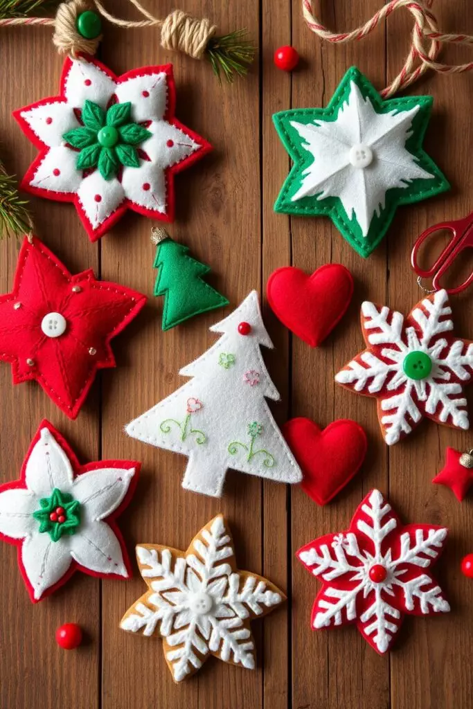 Felt Christmas Tree Ornaments