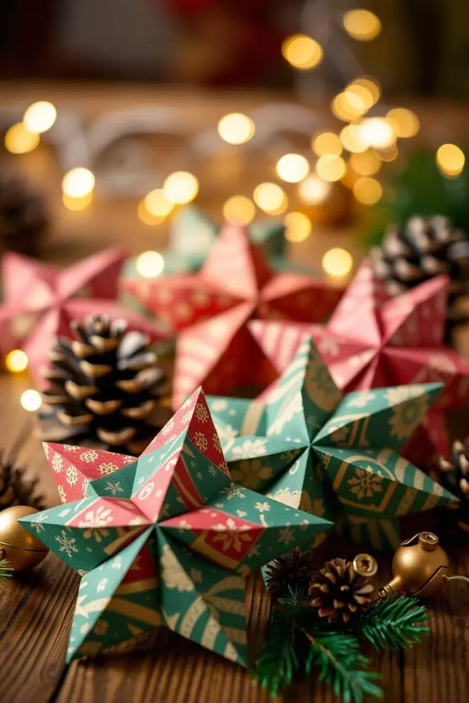 Paper Strip Star Ornaments