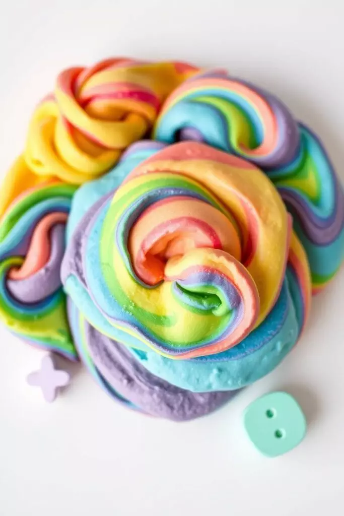Rainbow Swirl Cloud Dough